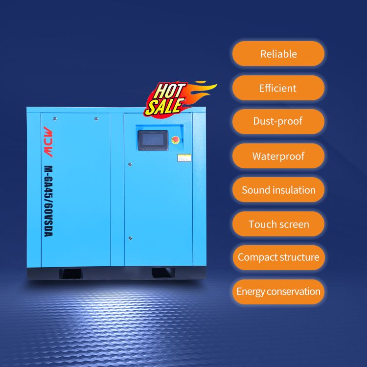 MDW-45KW/55KW Silent Magnético Permanente VSD Compressor de aire usado RUB de perforación de pozos de agua usados